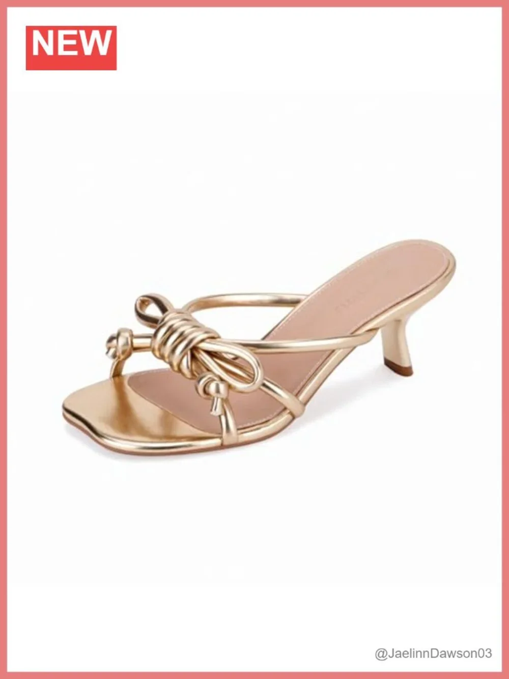 Luxury Heeled Mule Sandals Open Toe Dressy Slip On Slides